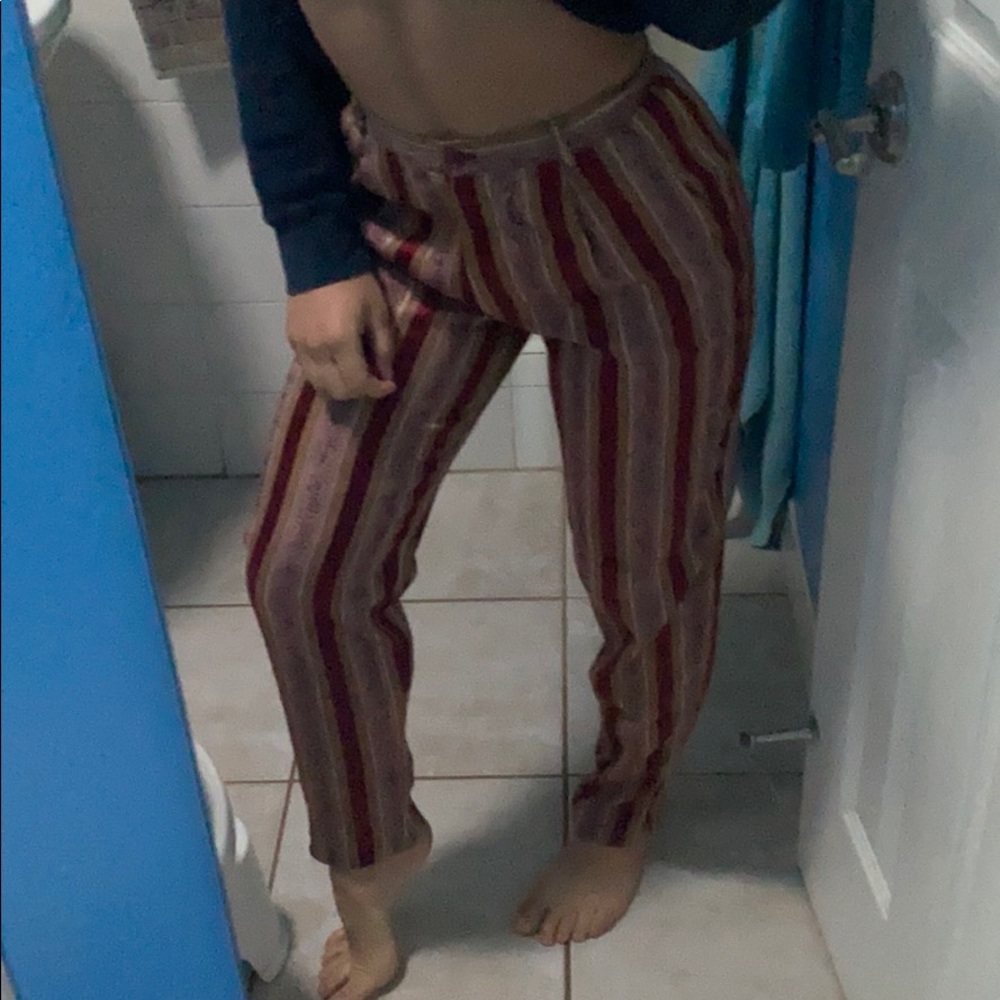 Vintage silk(ish material) trousers